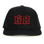 68 Numara Snapback Şapka - siyah