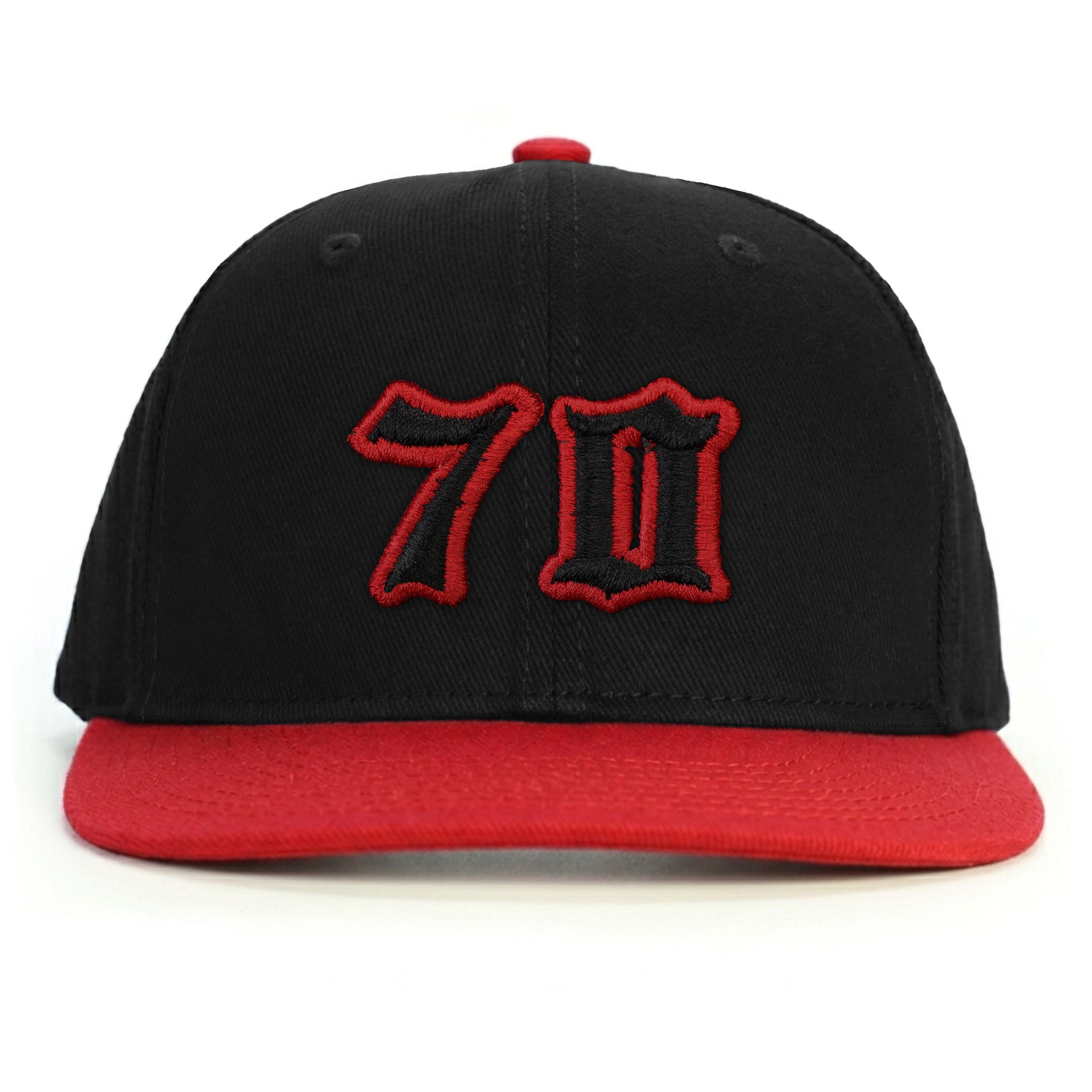 70 Numara Snapback Şapka - kırmızı