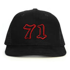 71 Numara Snapback Şapka - siyah