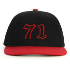 71 Numara Snapback Şapka - kırmızı