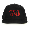 74 Numara Snapback Şapka - siyah
