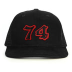 74 Numara Snapback Şapka - siyah