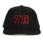 76 Numara Snapback Şapka - siyah