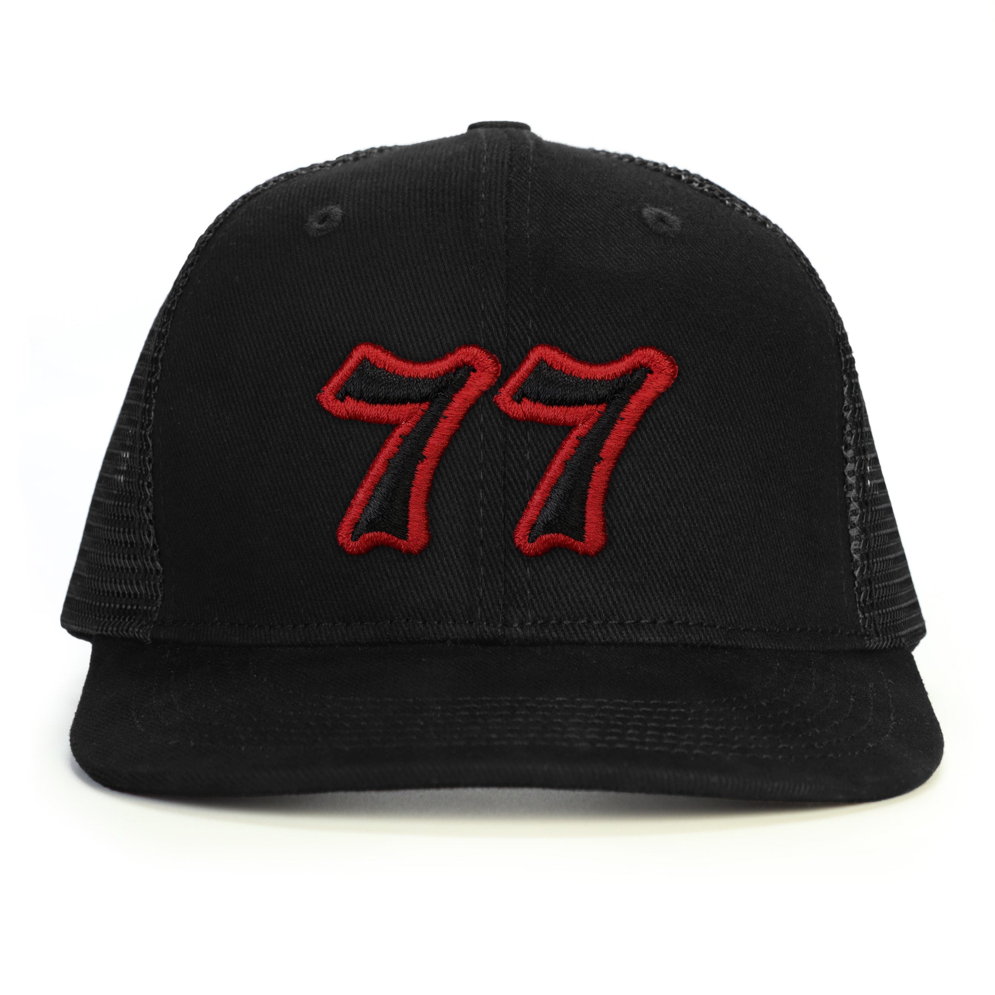 77 Numara Snapback Şapka - siyah