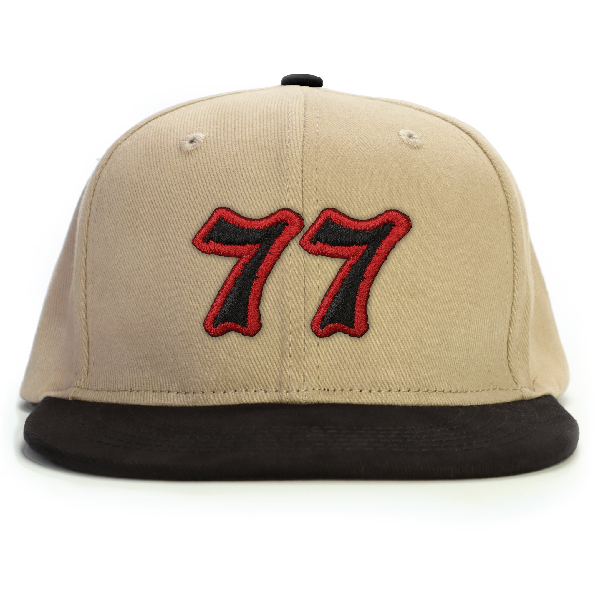 77 Numara Snapback Şapka - bej