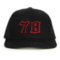 78 Numara Snapback Şapka - siyah