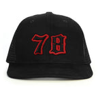 78 Numara Snapback Şapka - siyah