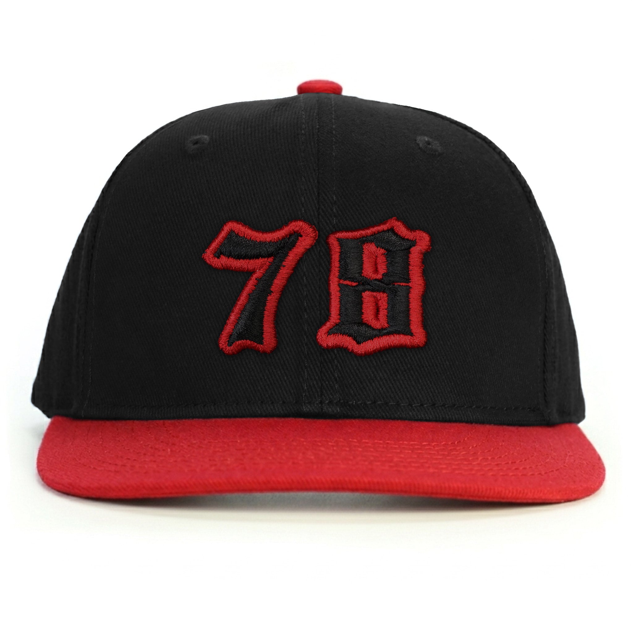 78 Numara Snapback Şapka - kırmızı