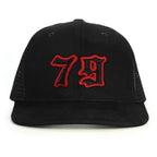 79 Numara Snapback Şapka - siyah
