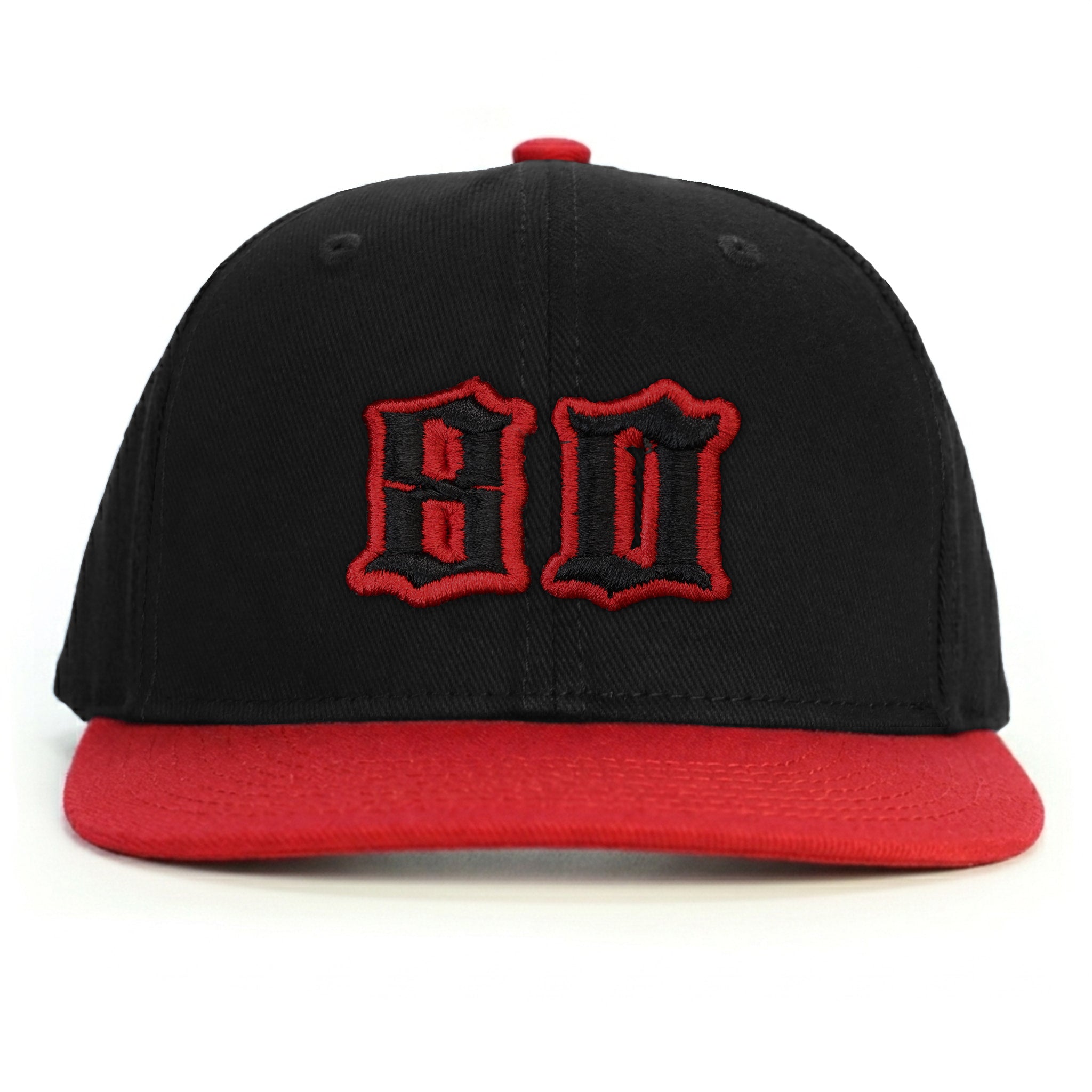 80 Numara Snapback Şapka - kırmızı