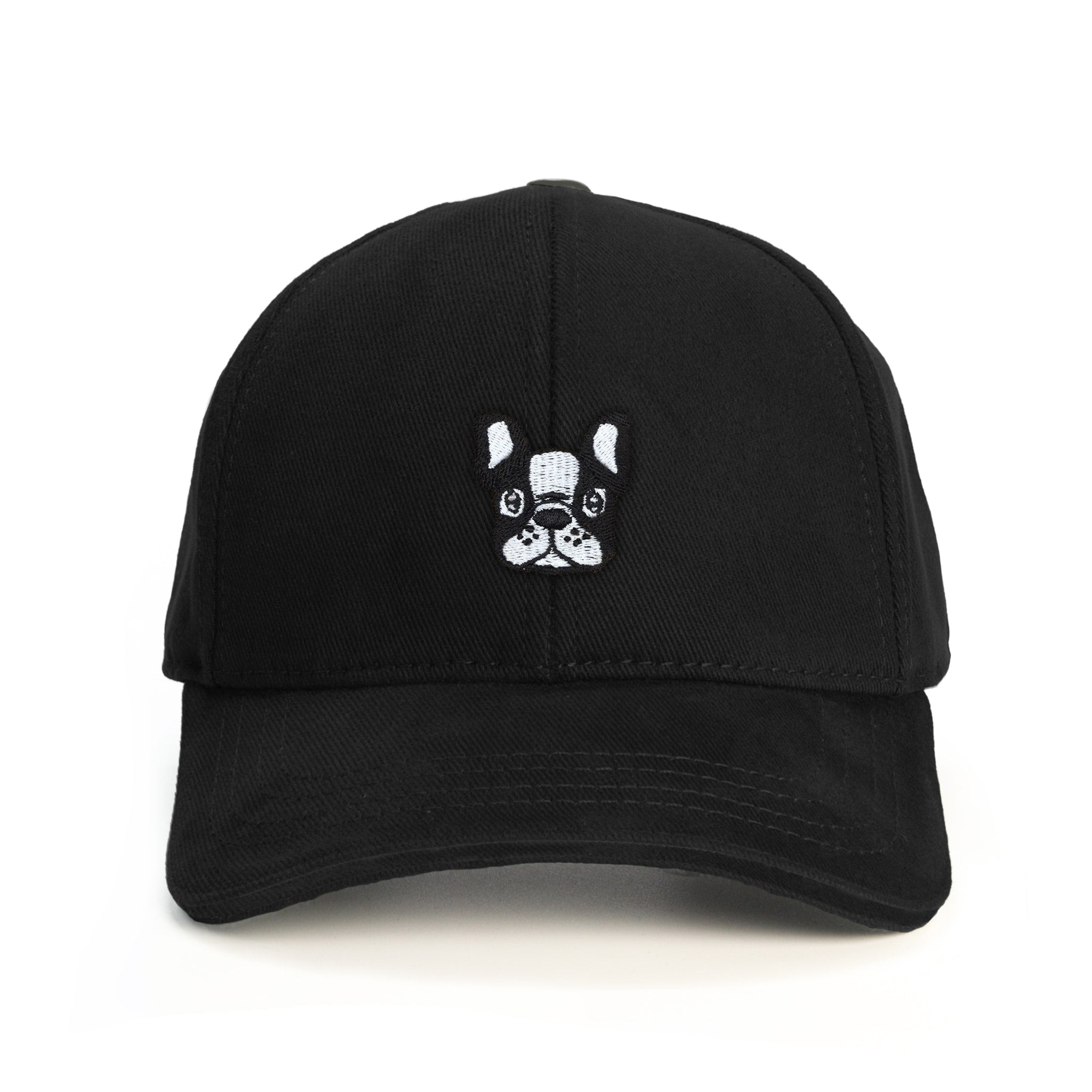 Sevimli French Bulldog Baseball Şapka - siyah