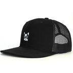 Sevimli French Bulldog Snapback Şapka - siyah