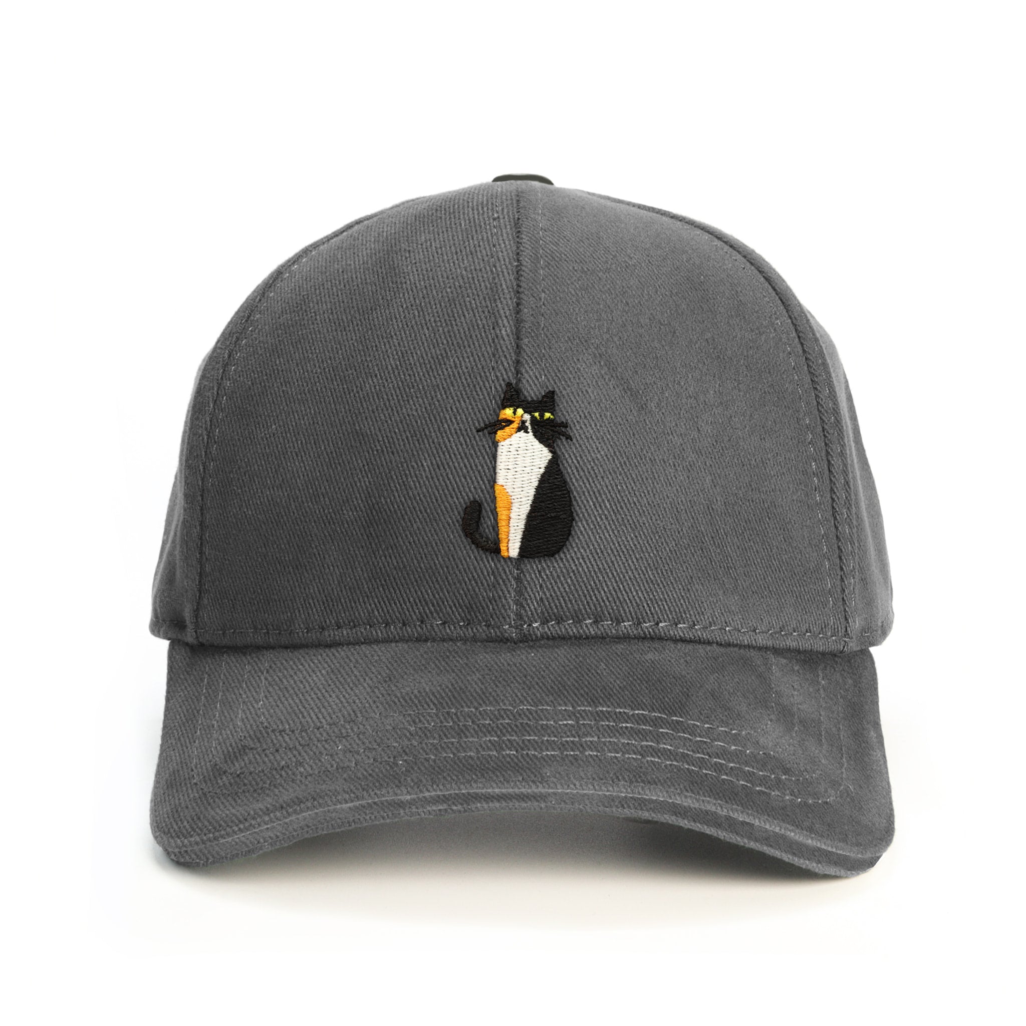 3 Renkli Kedi Calico Baseball Şapka - gri