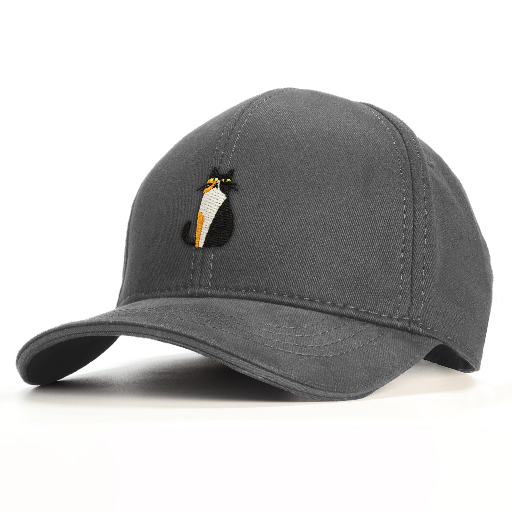 3 Renkli Kedi Calico Baseball Şapka - gri