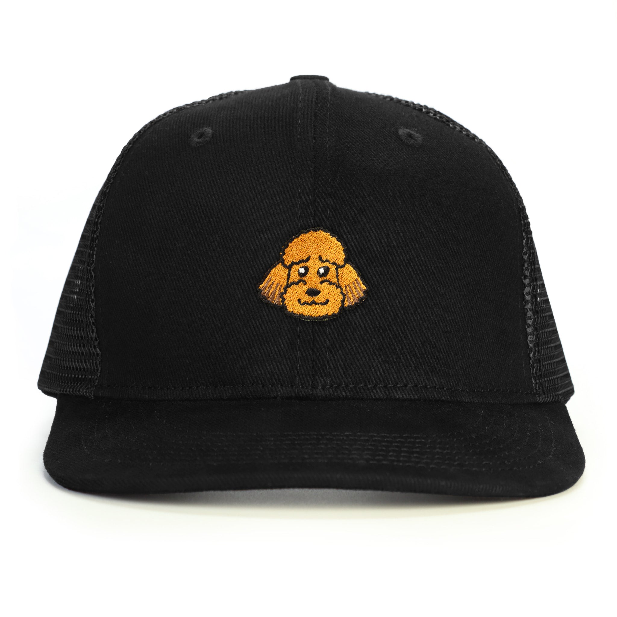 Sevimli Poodle Snapback Şapka - siyah