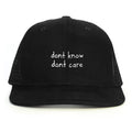 Bilmiyorum Umrumda da Değil Snapback Şapka - siyah