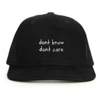 Bilmiyorum Umrumda da Değil Snapback Şapka - siyah
