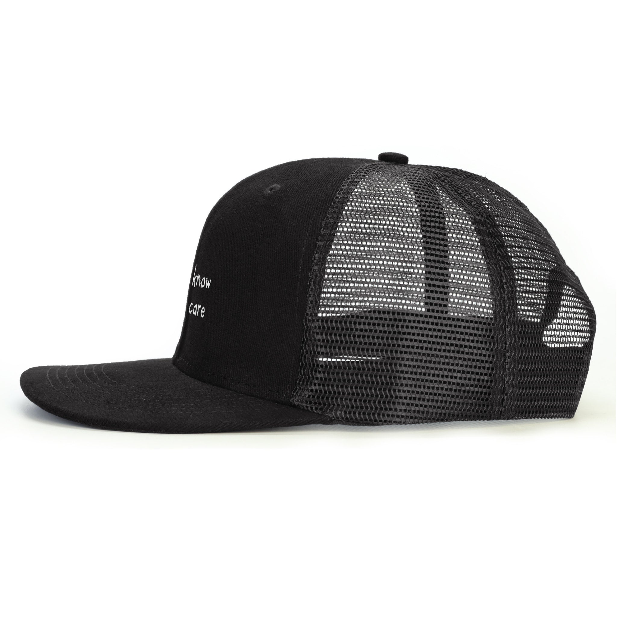 Bilmiyorum Umrumda da Değil Snapback Şapka - siyah