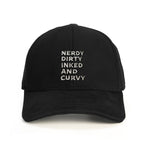 Nerdy Dirty Baseball Şapka - siyah