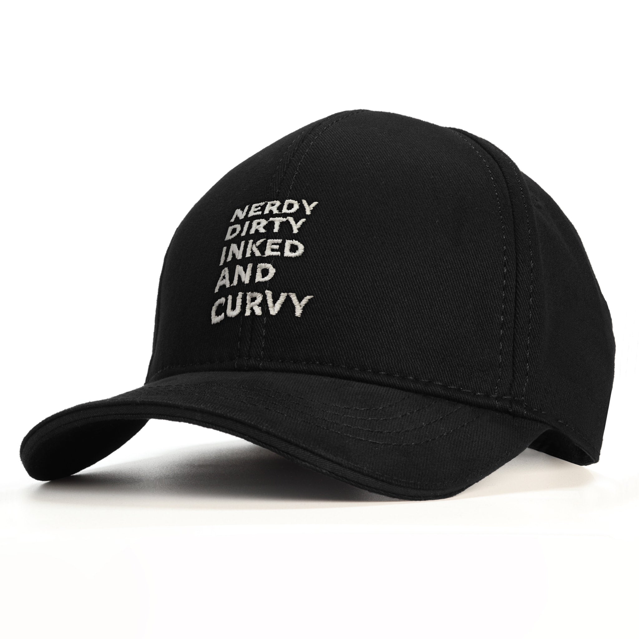Nerdy Dirty Baseball Şapka - siyah