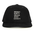 Nerdy Dirty Snapback Şapka - siyah