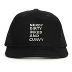 Nerdy Dirty Snapback Şapka - siyah