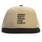 Nerdy Dirty Snapback Şapka - bej