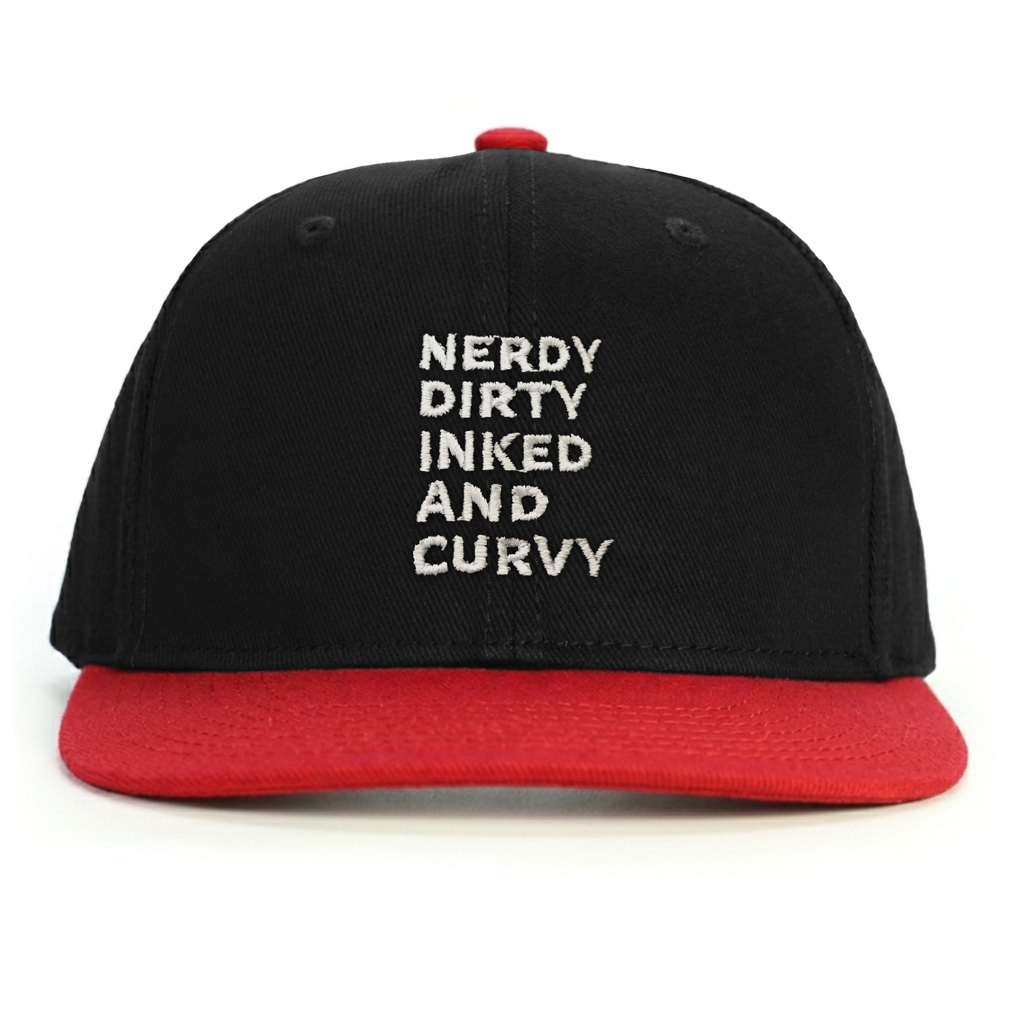Nerdy Dirty Snapback Şapka - kırmızı