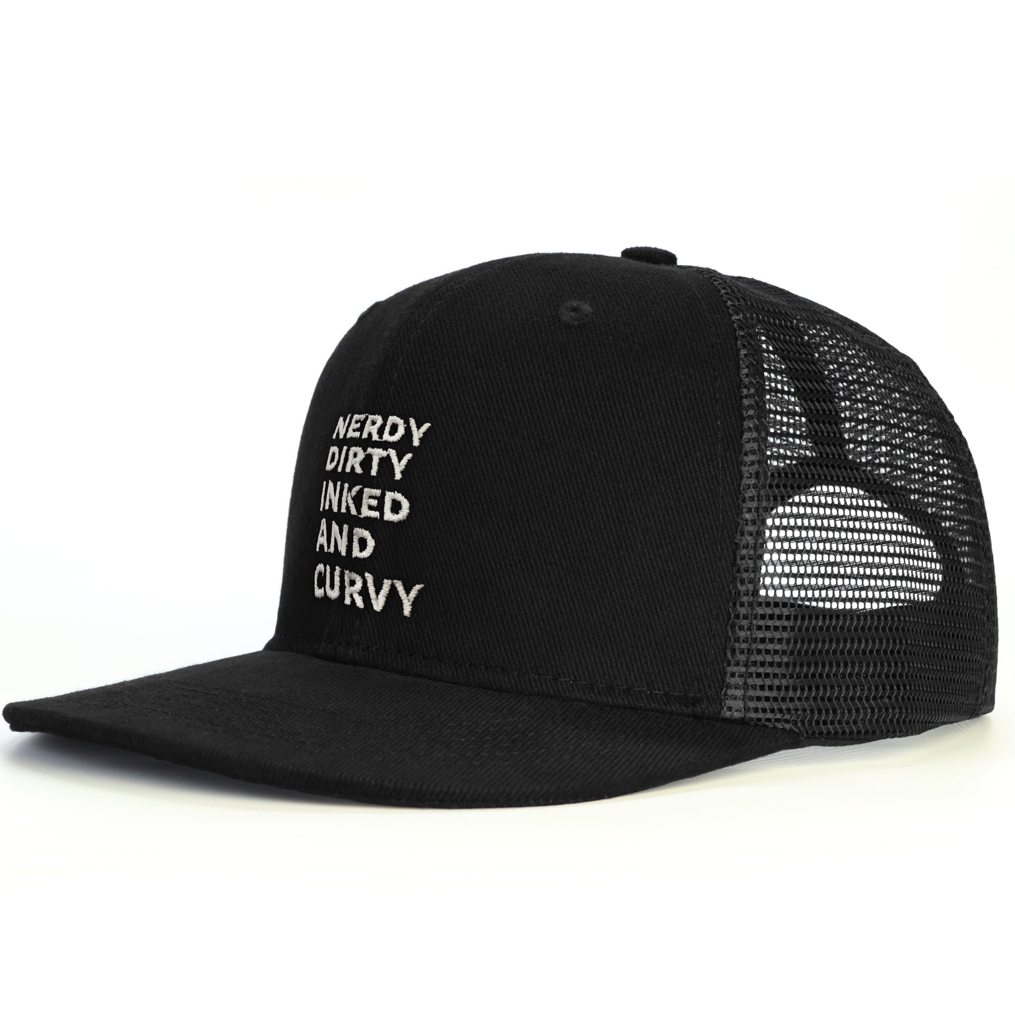Nerdy Dirty Snapback Şapka - siyah