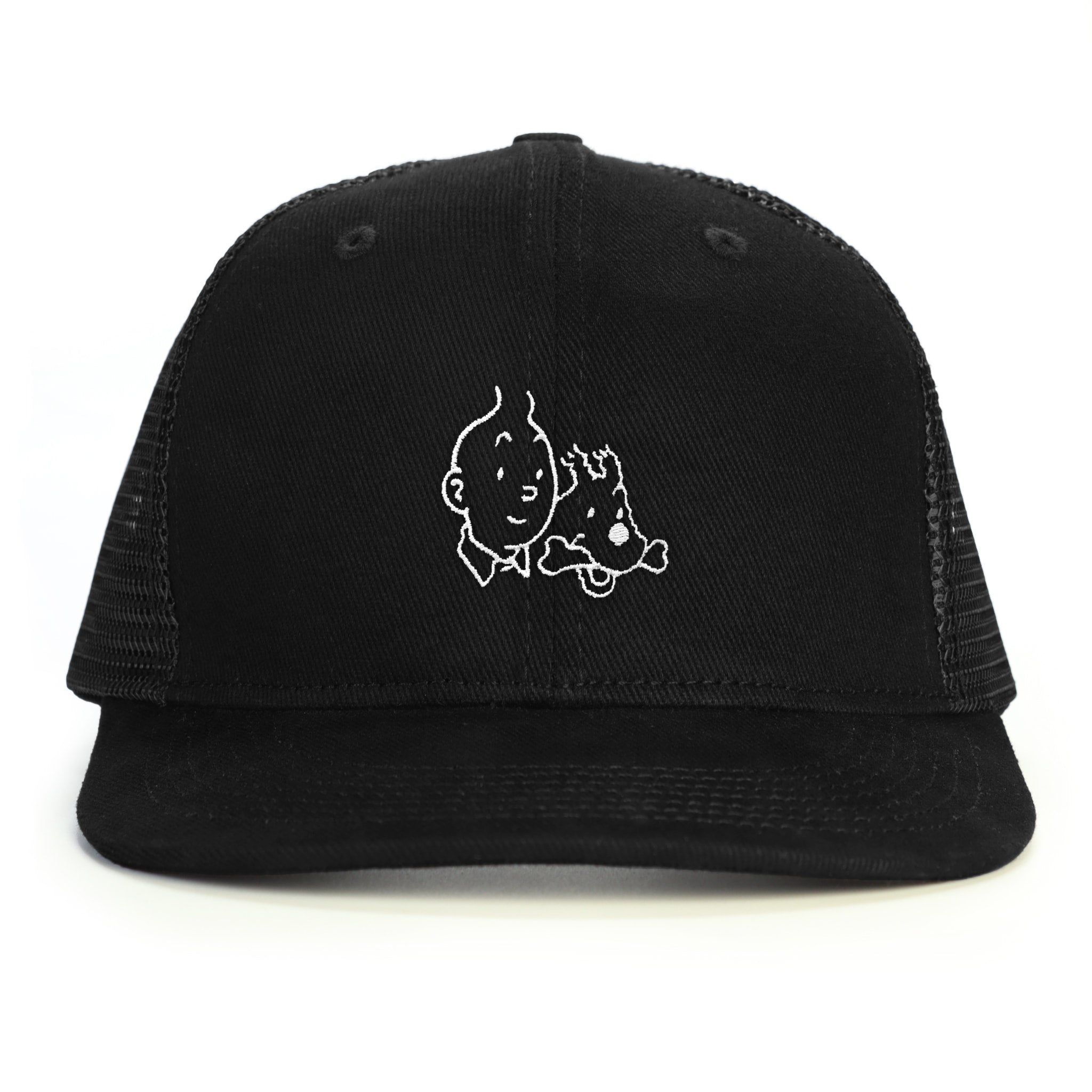 Tin Tin ve Milu Snapback Şapka - siyah