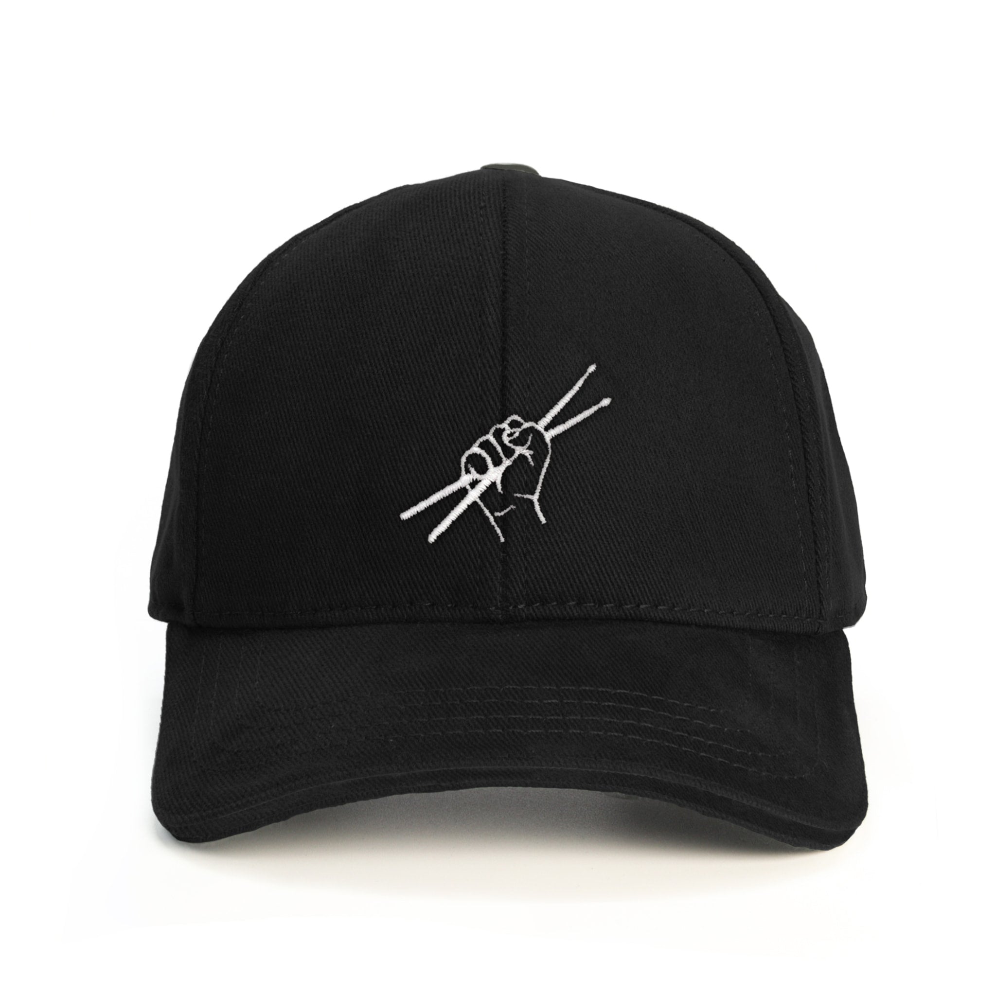 Baterist Drumsticks Baseball Şapka - siyah