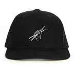 Baterist Drumsticks Snapback Şapka - siyah