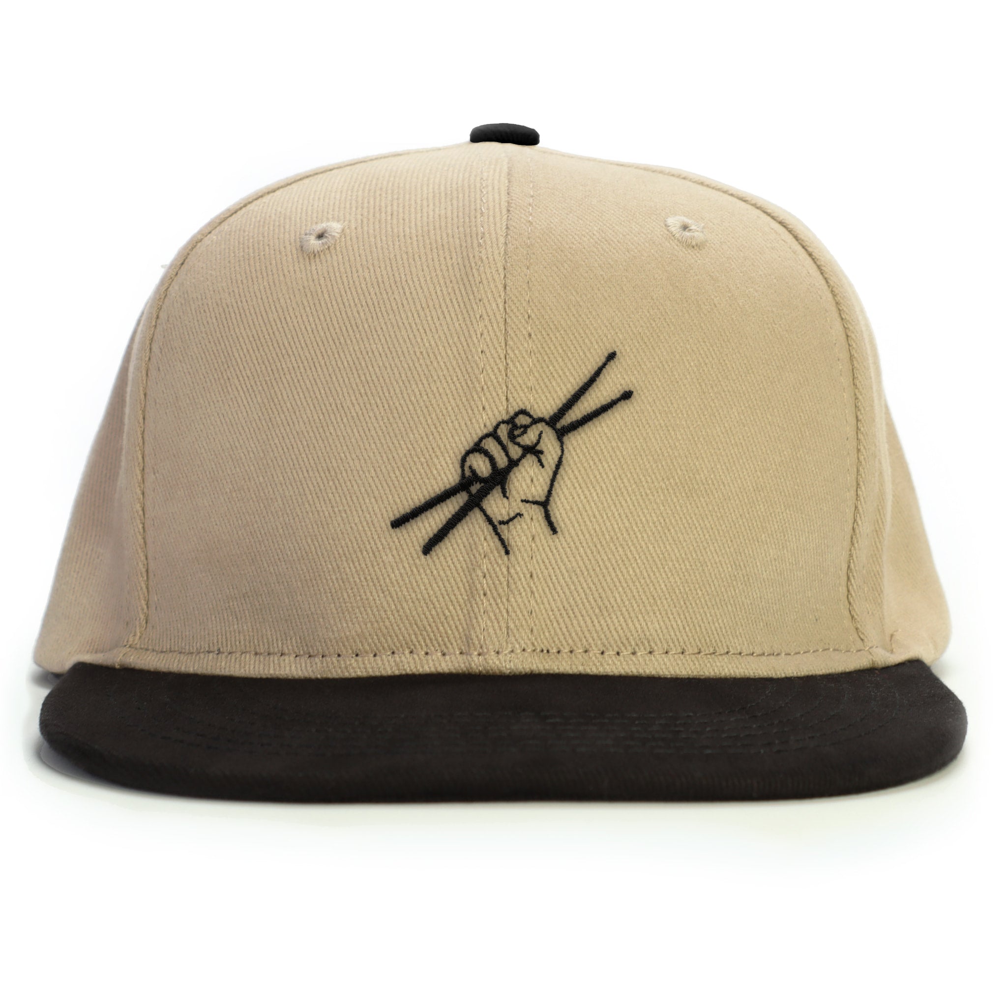 Baterist Drumsticks Snapback Şapka - bej