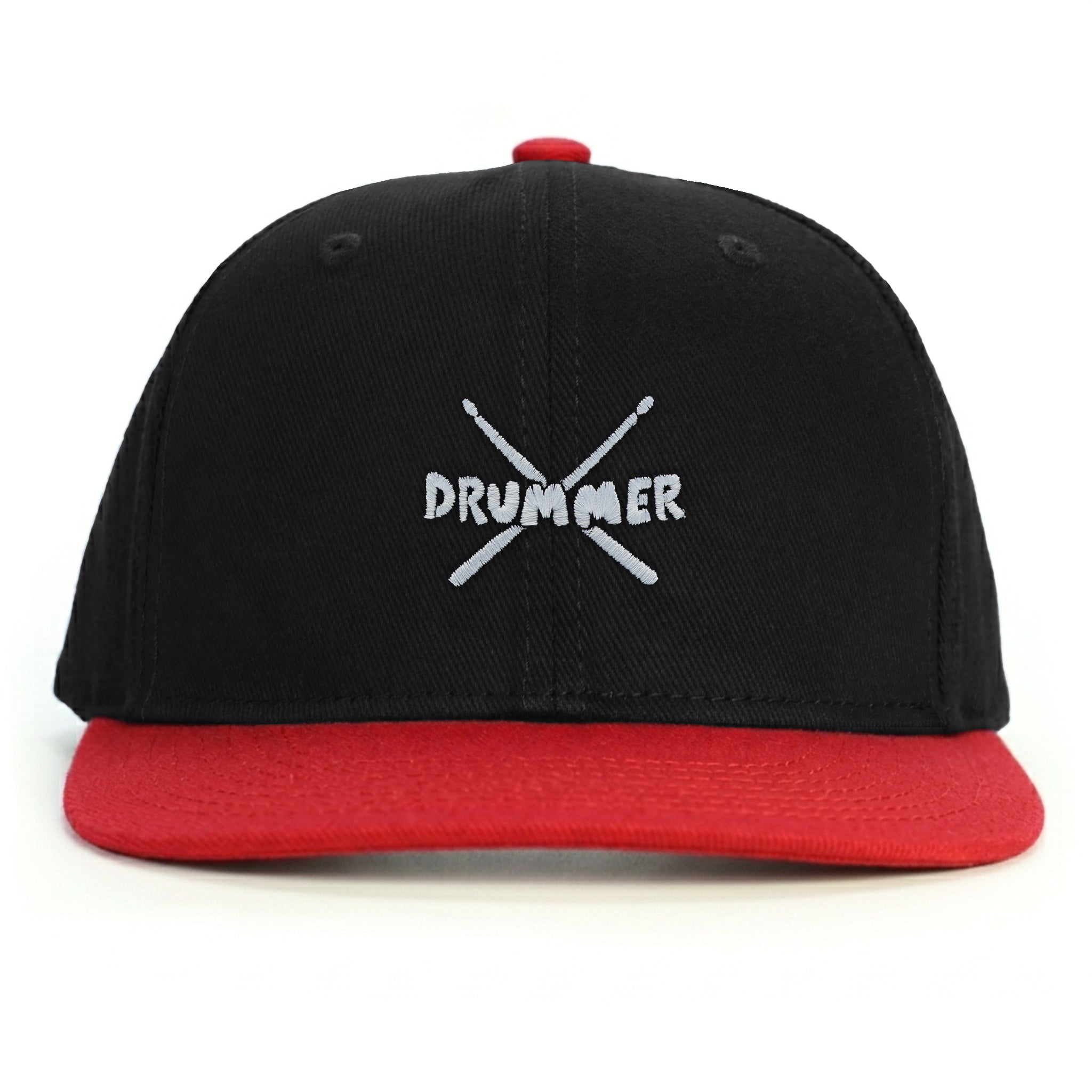Baterist Drummer Snapback Şapka - kırmızı