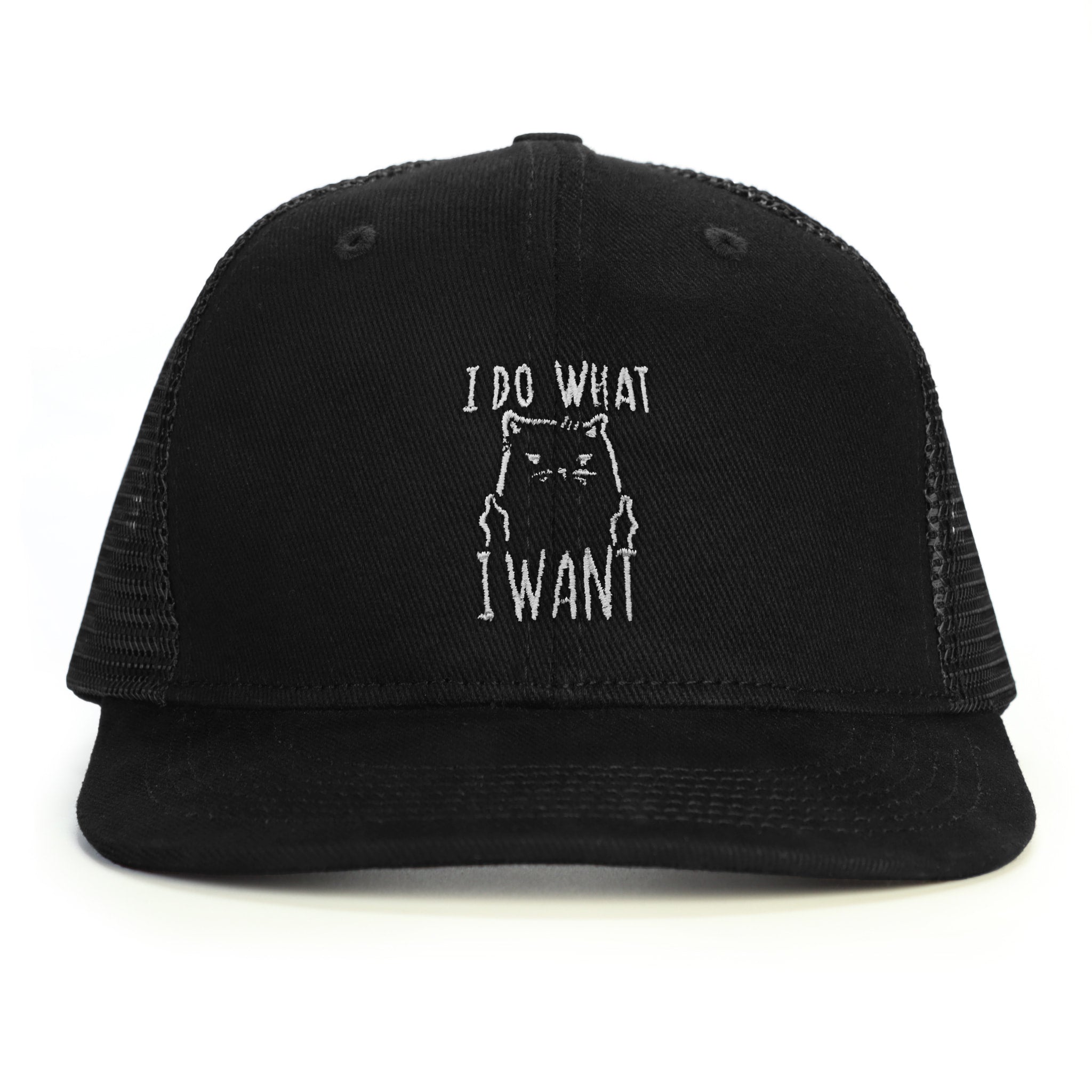 Asabi Cool Kedi Snapback Şapka - siyah