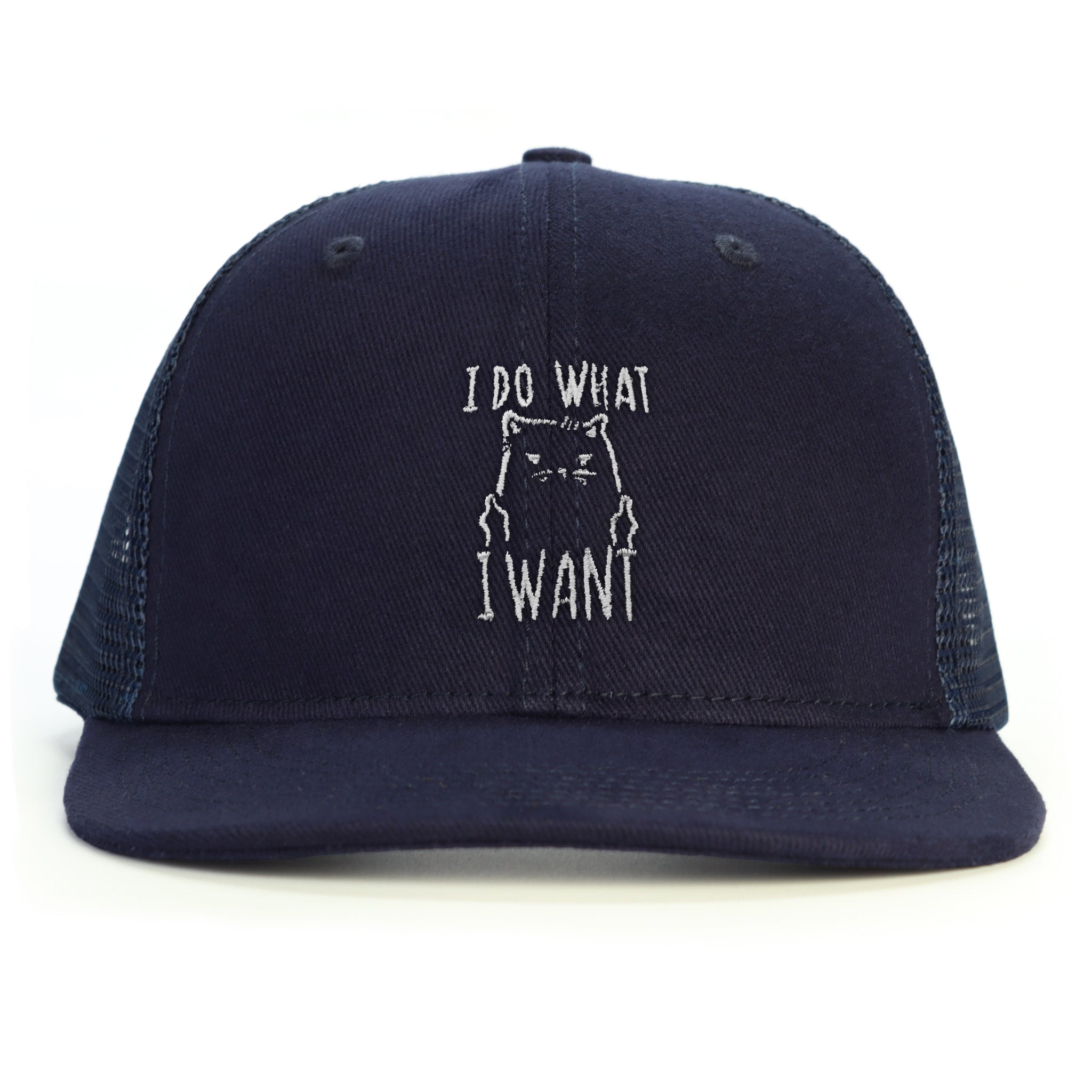 Asabi Cool Kedi Snapback Şapka - lacivert