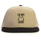 Asabi Cool Kedi Snapback Şapka - bej