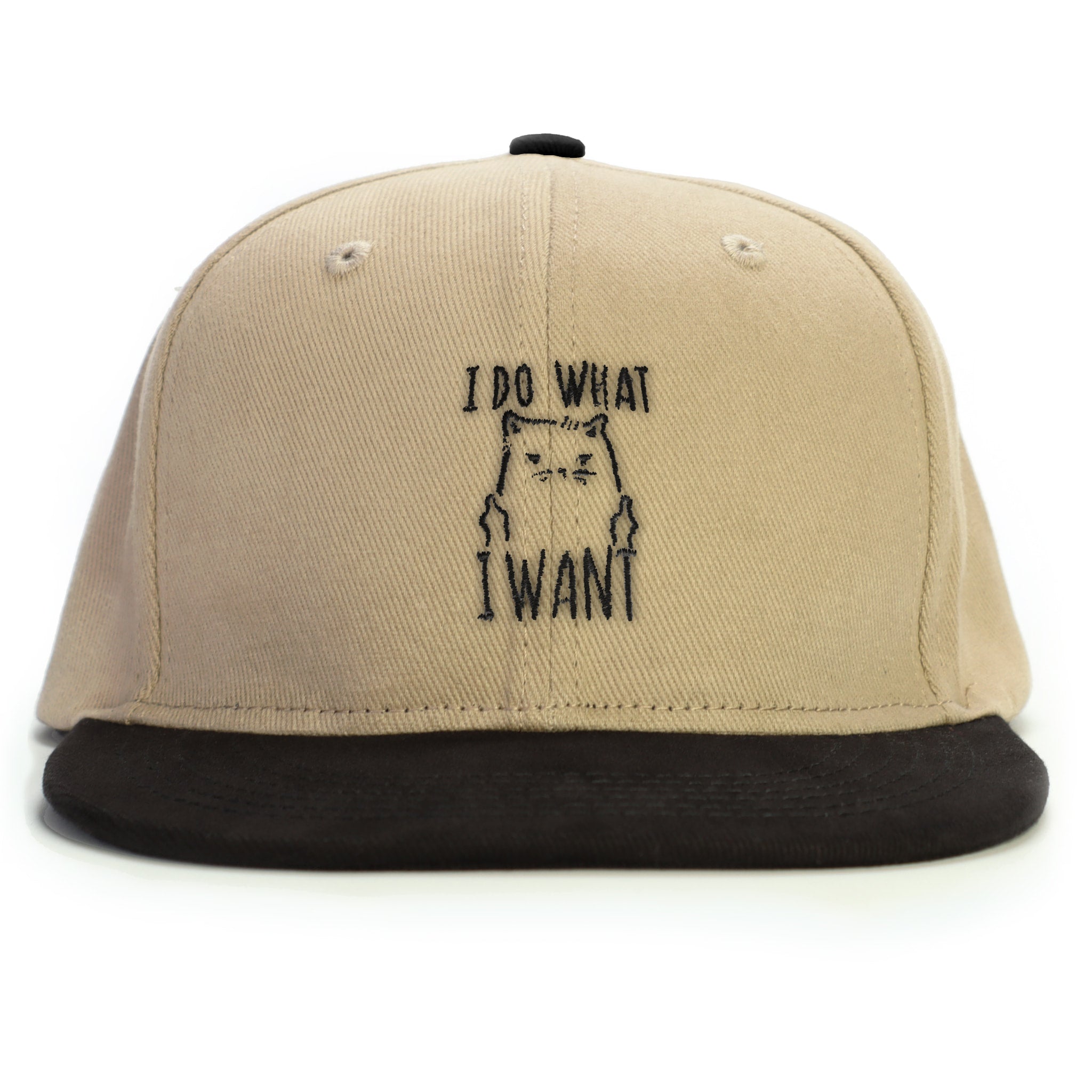 Asabi Cool Kedi Snapback Şapka - bej