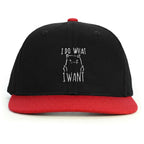 Asabi Cool Kedi Snapback Şapka - kırmızı