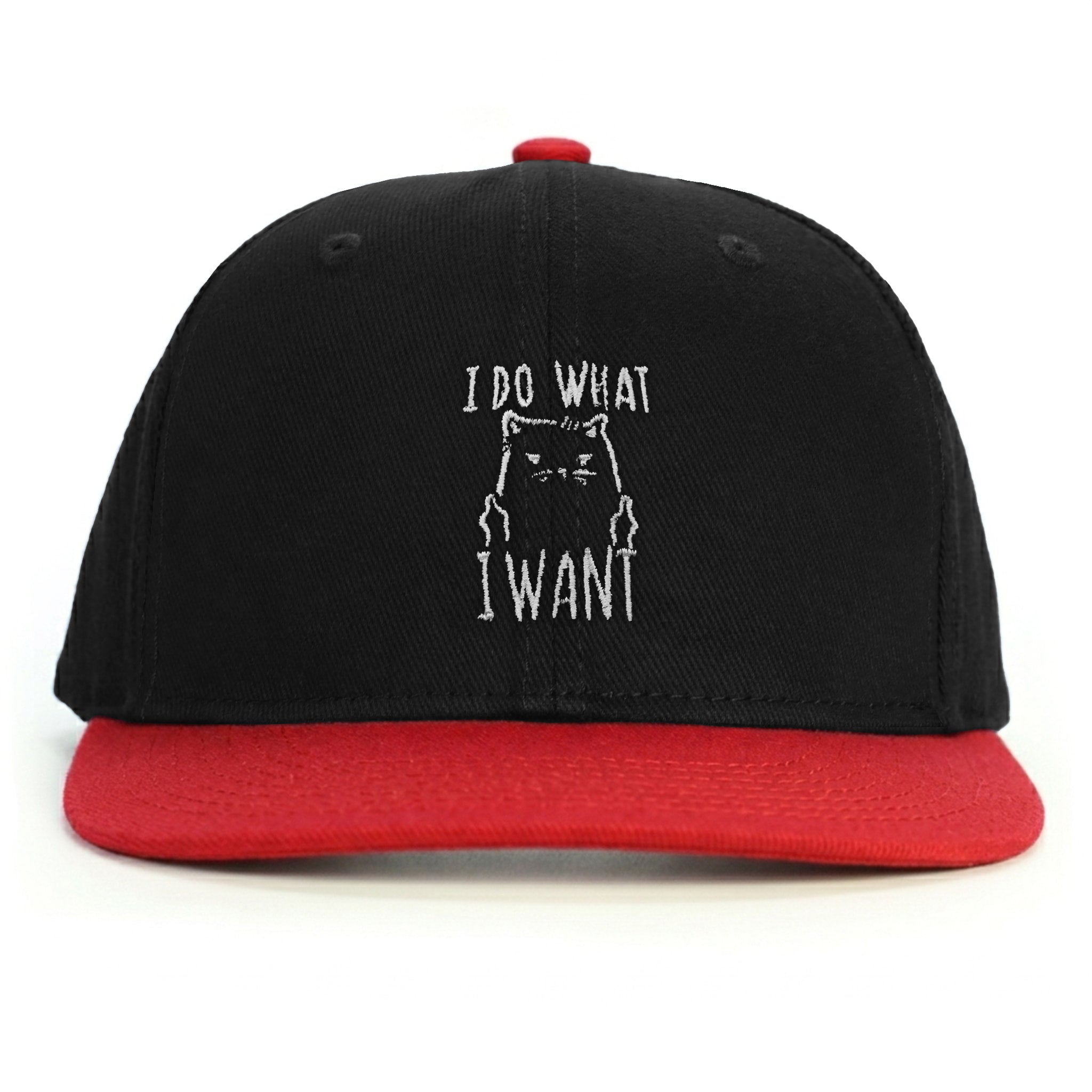 Asabi Cool Kedi Snapback Şapka - kırmızı