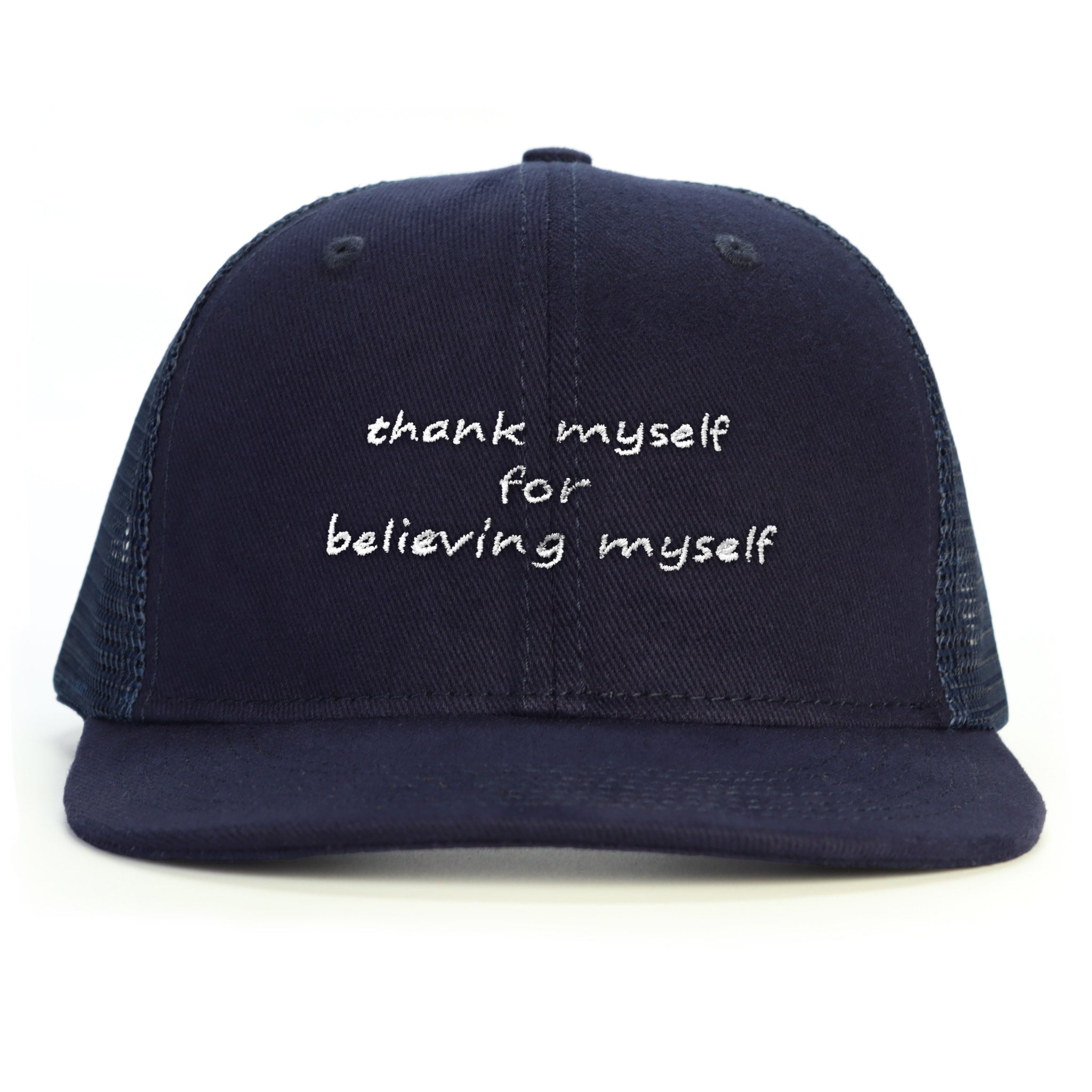 Thank Myself for Believing Myself Snapback Şapka - lacivert