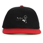 Pew Pew Snapback Şapka - kırmızı
