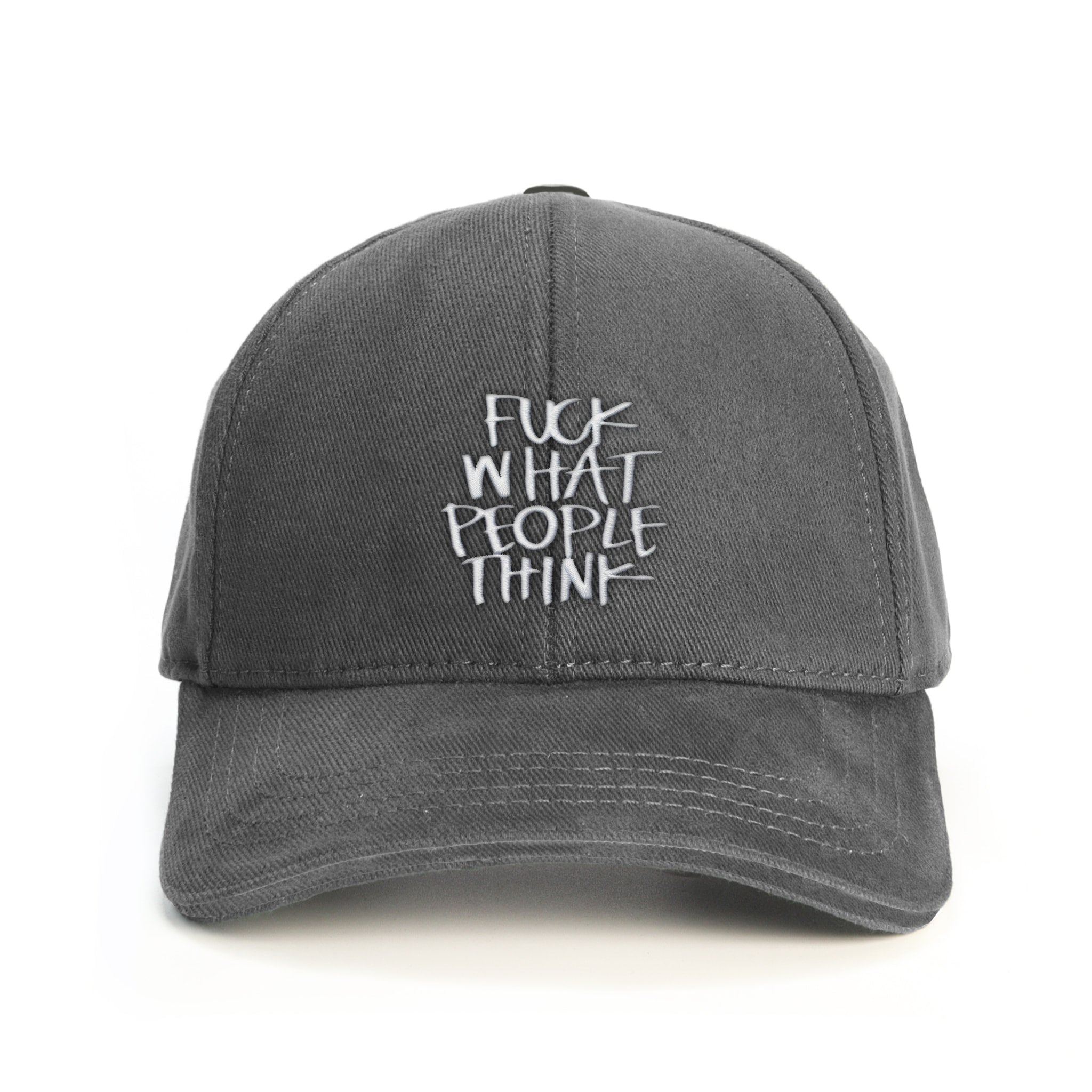 Fuck What People Think Baseball Şapka - gri