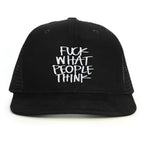 Fuck What People Think Snapback Şapka - siyah