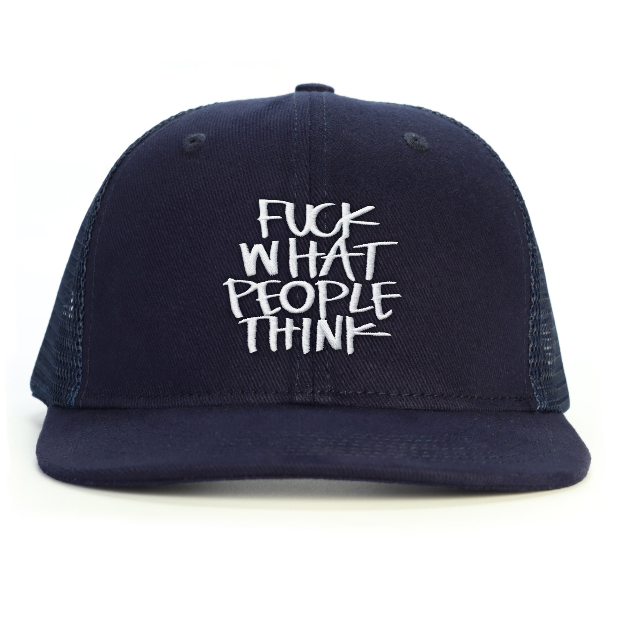 Fuck What People Think Snapback Şapka - lacivert
