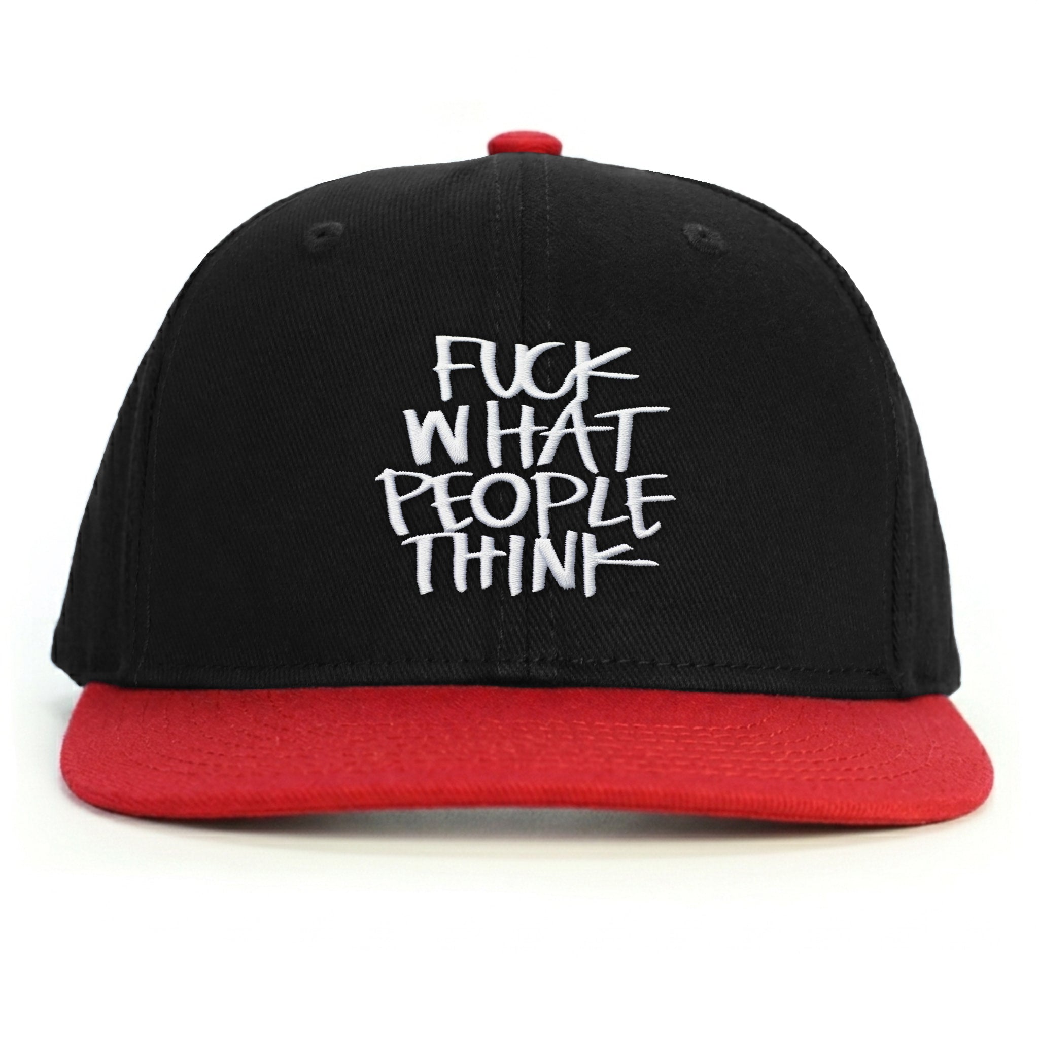 Fuck What People Think Snapback Şapka - kırmızı