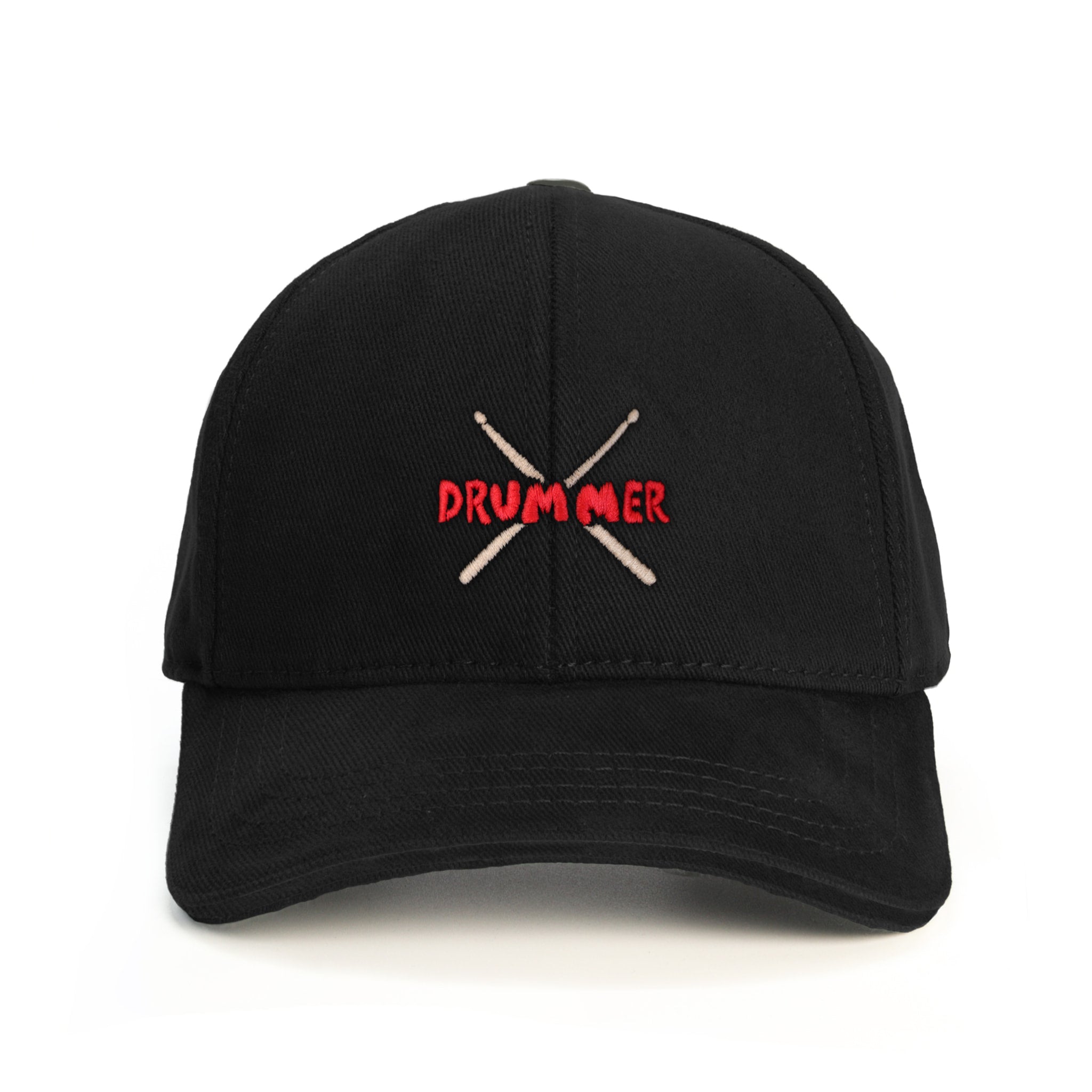 Baterist Drummer Stick Baseball Şapka - siyah