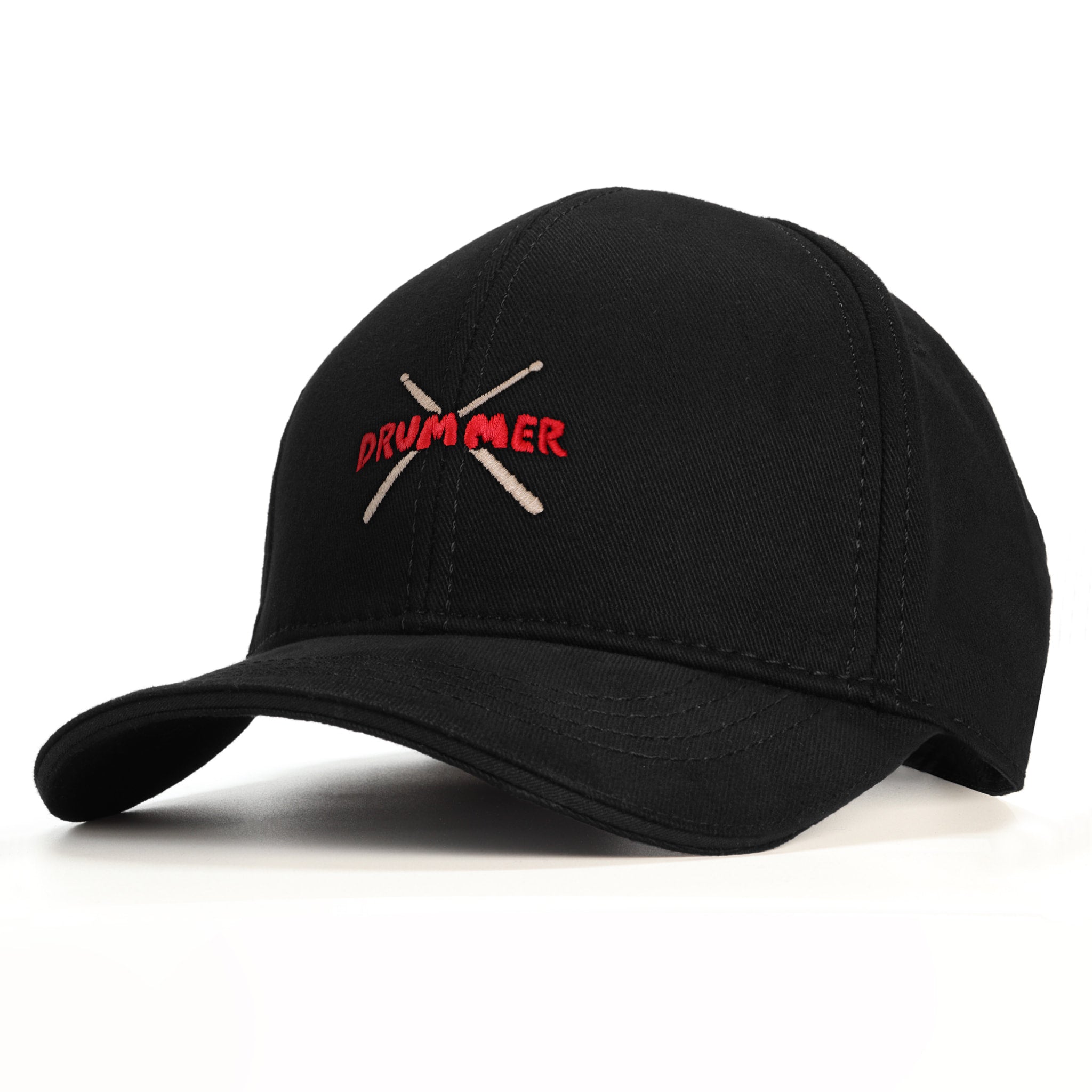 Baterist Drummer Stick Baseball Şapka - siyah