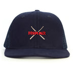 Baterist Drummer Stick Snapback Şapka - lacivert