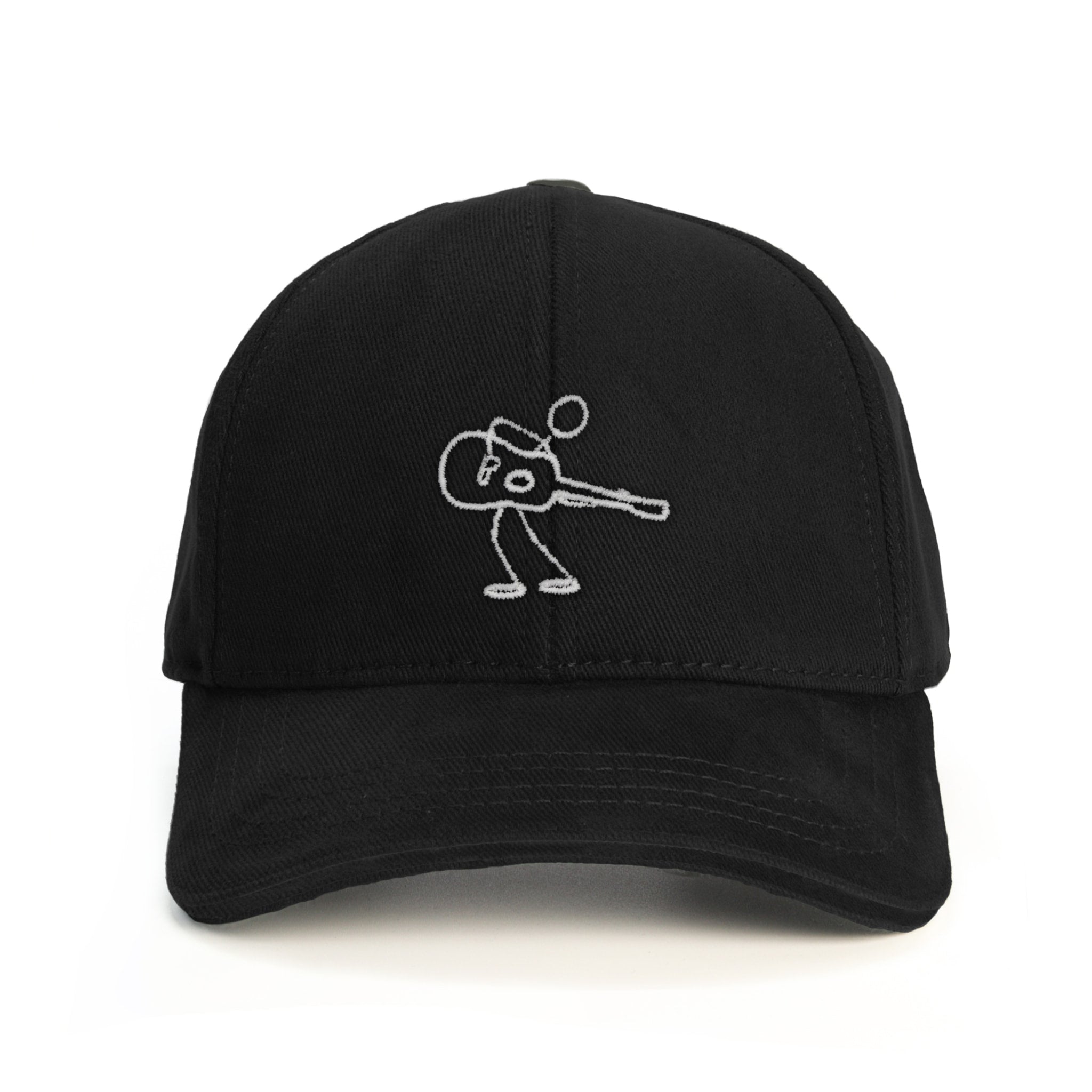 Minimal Gitarist Baseball Şapka - siyah
